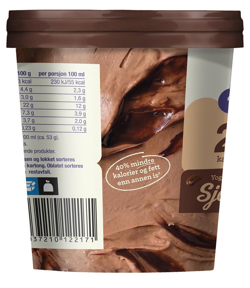 Dream Yoghurtis sjokolade Uten sukker