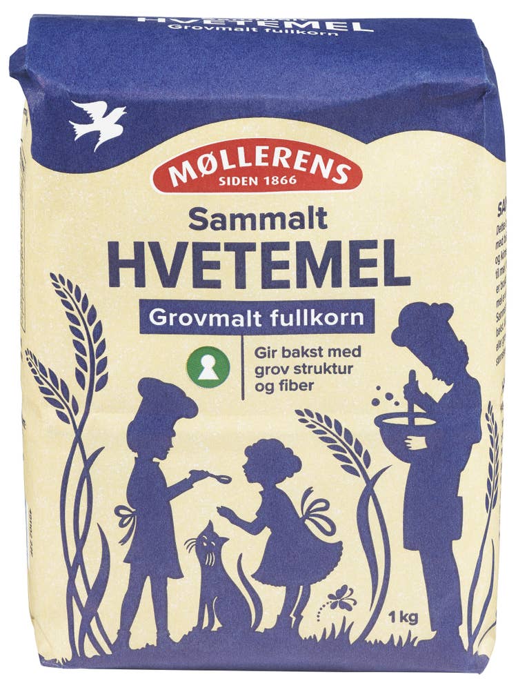 Møllerens Sammalt hvetemel Govmalt fullkorn