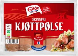 Skinnfri kjøttpølse