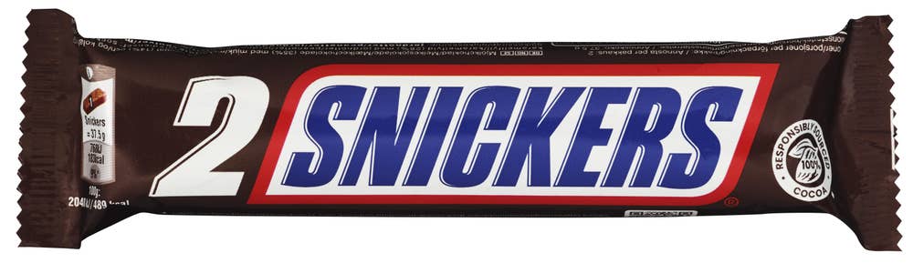 Snickers Duo med karamell og peanøtter 2-pack