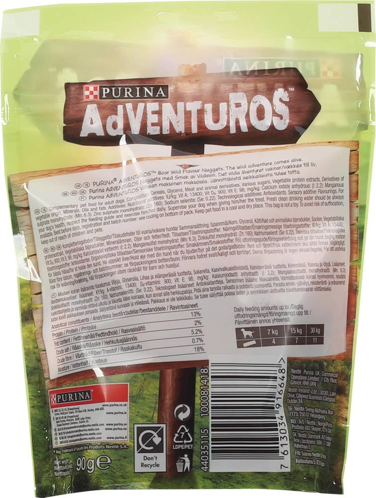 Purina Adventuros Nuggets Med villsvin