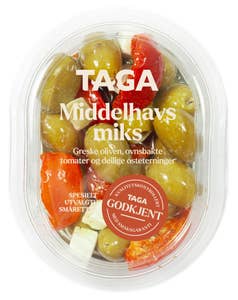 Taga Middelhavsmiks Oliven, tomat, ost