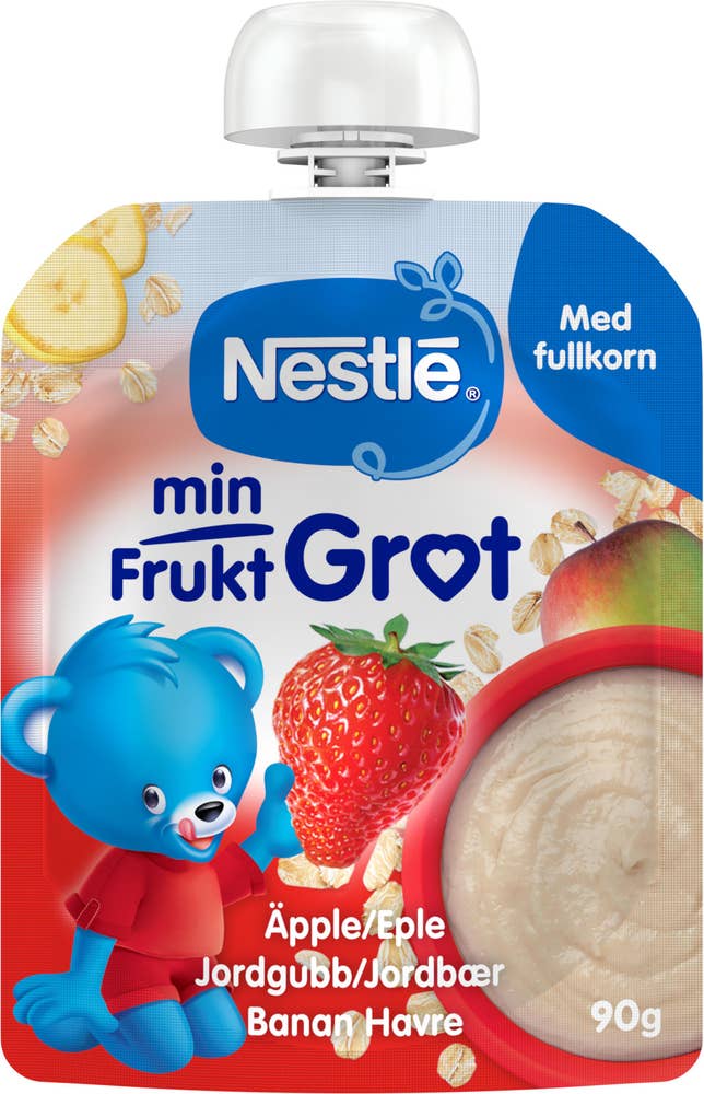 Nestlé Min FruktGrøt Jordbær Fra 6 mnd