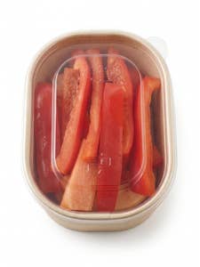 Rød paprika i staver