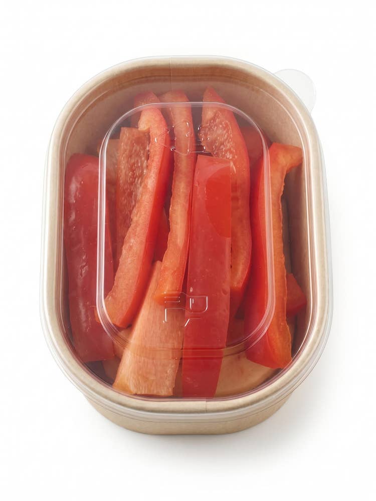 Rød paprika i staver