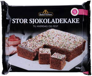 Bakeverket Sjokoladekake Langpanne