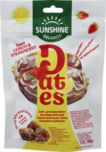 Sunshine Delights Sour Lemon & Strawberry Flavored Dates