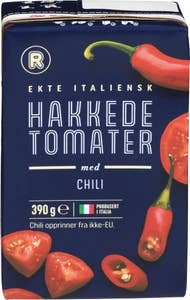 R Hakkede tomater Med chili