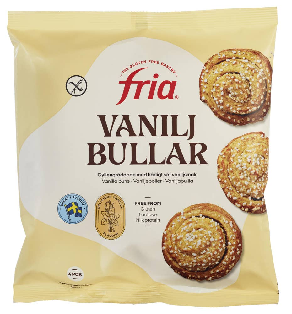 Fria Vaniljeboller 4stk