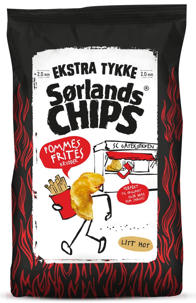 Sørlandschips Ekstra Tykke Pommes Frites Krydder
