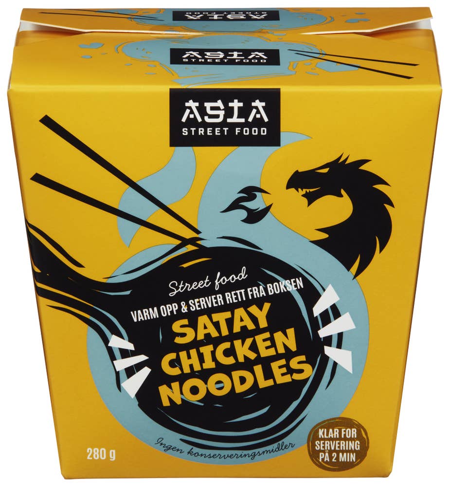 ASIA Street Food Satay Kylling med Nudler