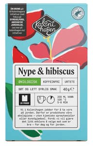Kolonihagen Økologisk nype- og hibiskuste 20 poser
