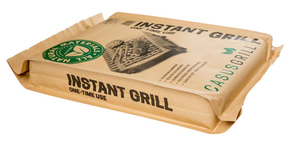 CasusGrill Miljøvennlig Engangsgrill Grilltid 1 time