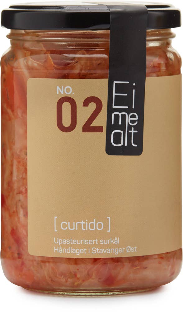 Eimealt Curtido Upasteurisert surkål
