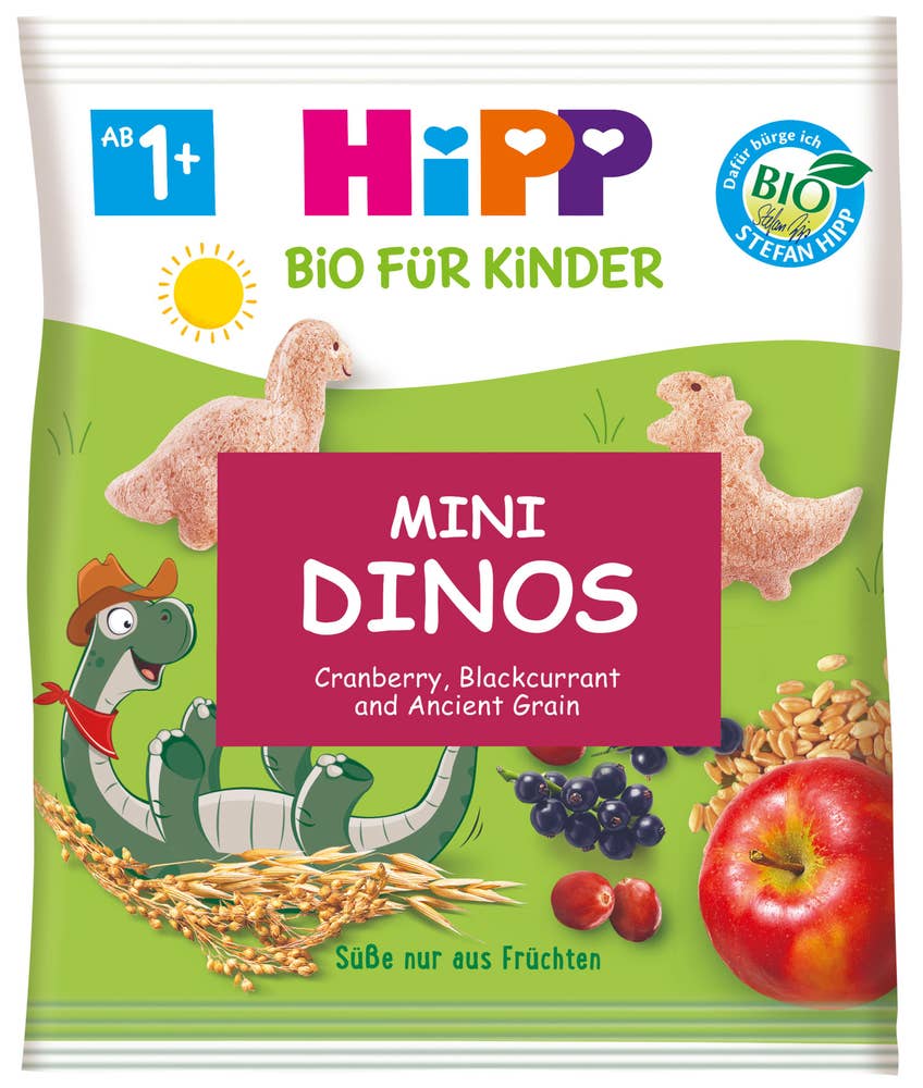 Økologiske Mini dinos 1-3 år, 30 g