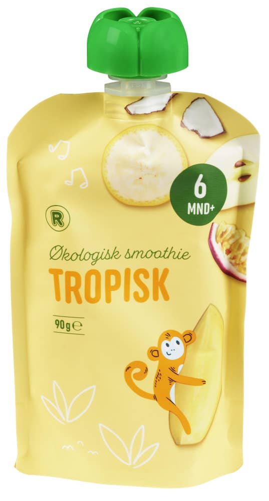 R Økologisk smoothie tropisk Fra 6 mnd
