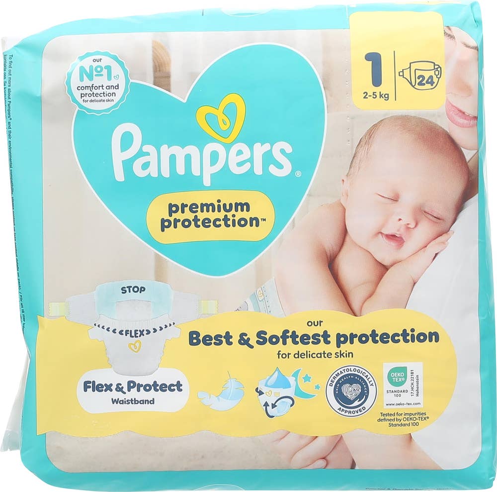 Pampers Bleie Premium Protection New Baby Str. 1, 2-5 kg