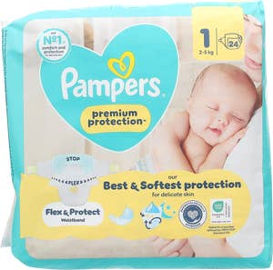 Pampers Bleie Premium Protection New Baby Str. 1, 2-5 kg