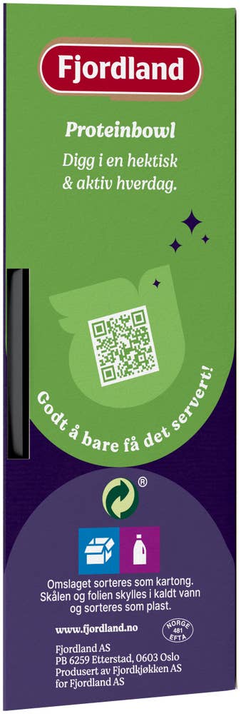 Fjordland Proteinbowl Kylling og pasta med grønnsaker