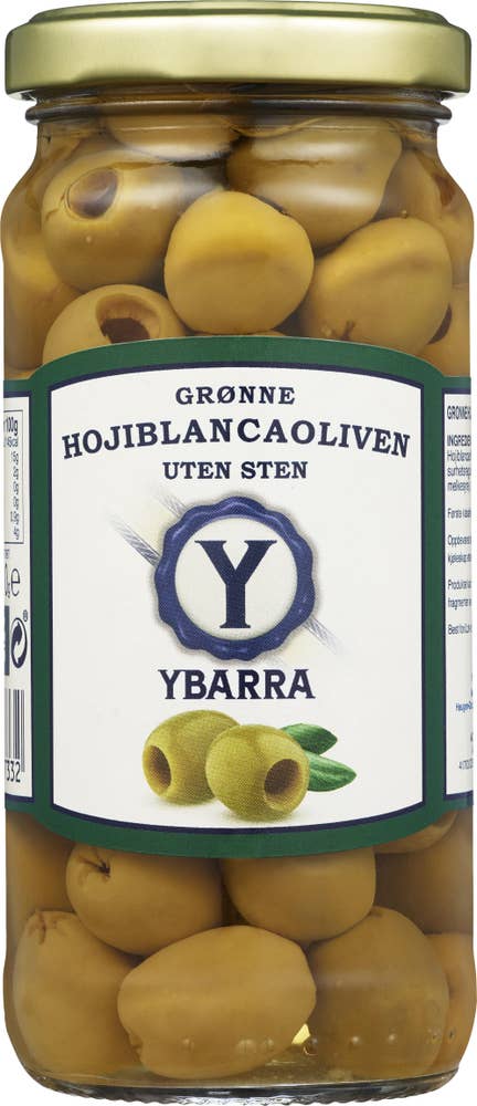 Ybarra Grønne oliven Uten sten