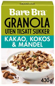 Bare Bra Supergranola Protein Kakao Kokos & Mandel
