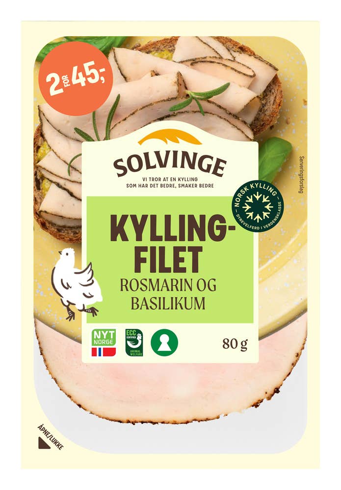 solvinge Kyllingfilet basilikum