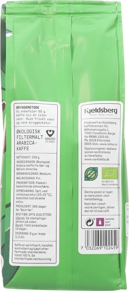 Kolonihagen Økologisk filtermalt kaffe