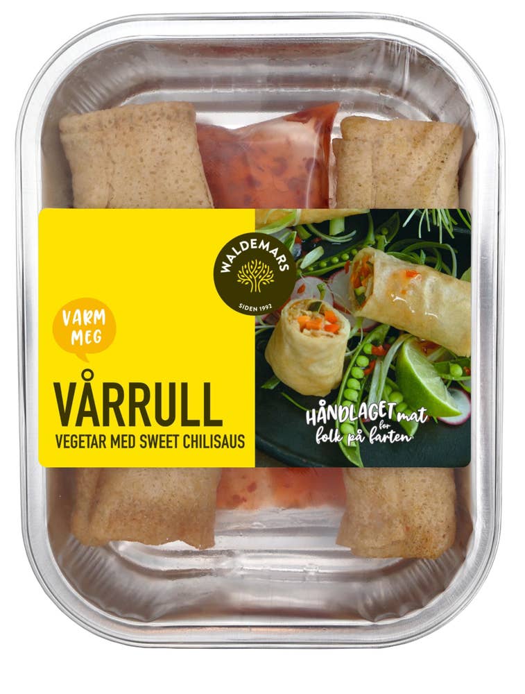 Waldemars Vårruller vegetar med sweet chilisaus 2stk