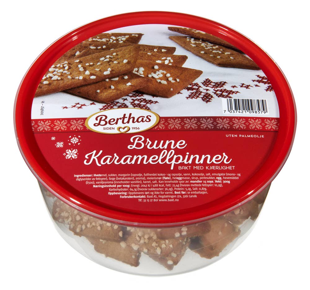 BERTHAS Brune Karamellpinner