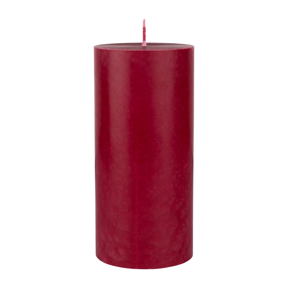 Duni Kubbelys Rød Bordeaux 100% stearin, 15x7cm