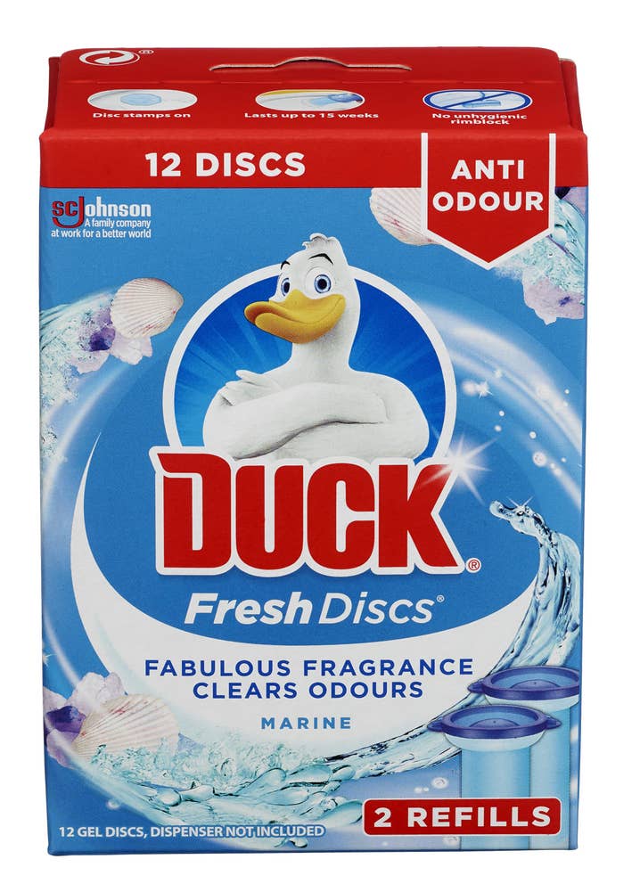 Duck Fresh Discs toalettrengjøring Marine, med 2 refill