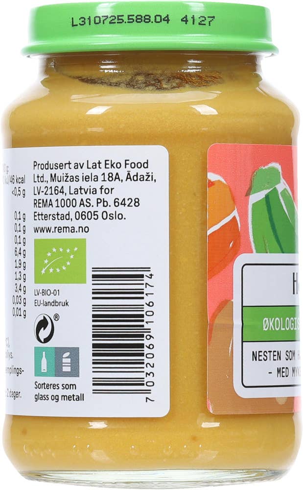 Kolonihagen Hønsegryte med grønnsaker Fra 6 mnd