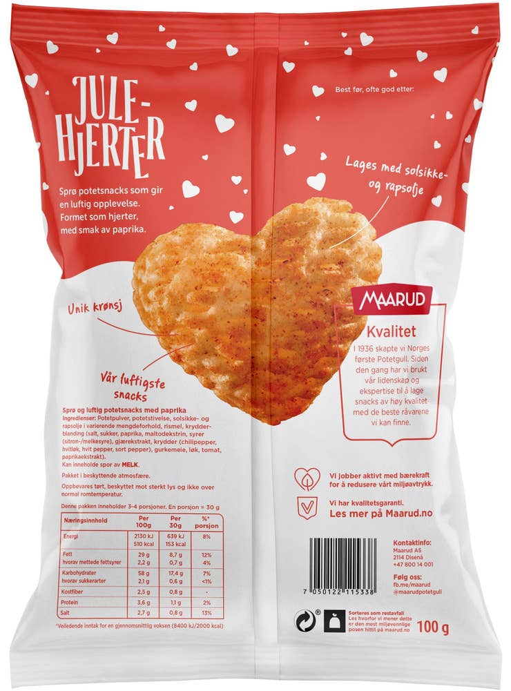 Maarud Julehjerter Paprika