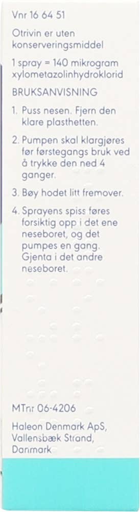 Otrivin nesespray med menthol 1mg / ml