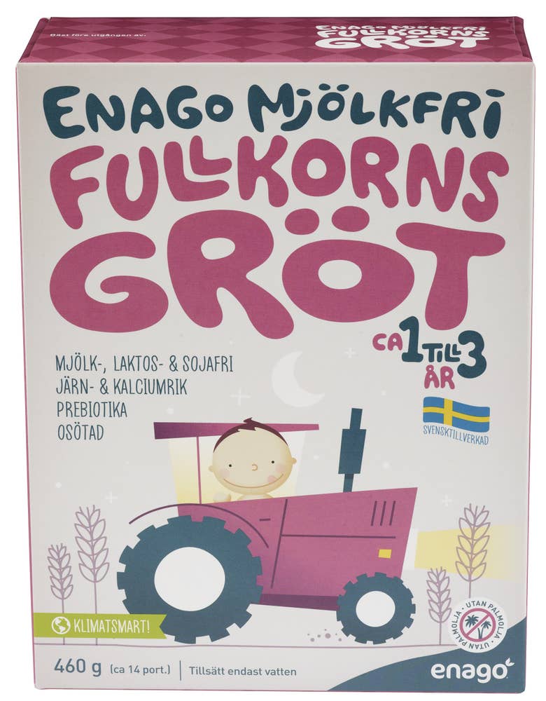 Enago Melkefri fullkornsgrøt Fra 12 mnd