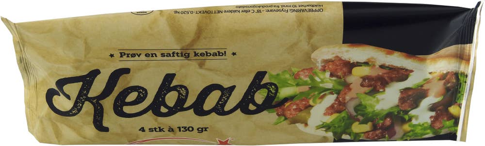 Kanda Kebab porsjon 130g*4
