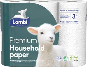 Lambi Premium tørkerull 3 stk