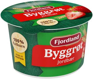 Fjordland Byggrynslunsj Med jordbær