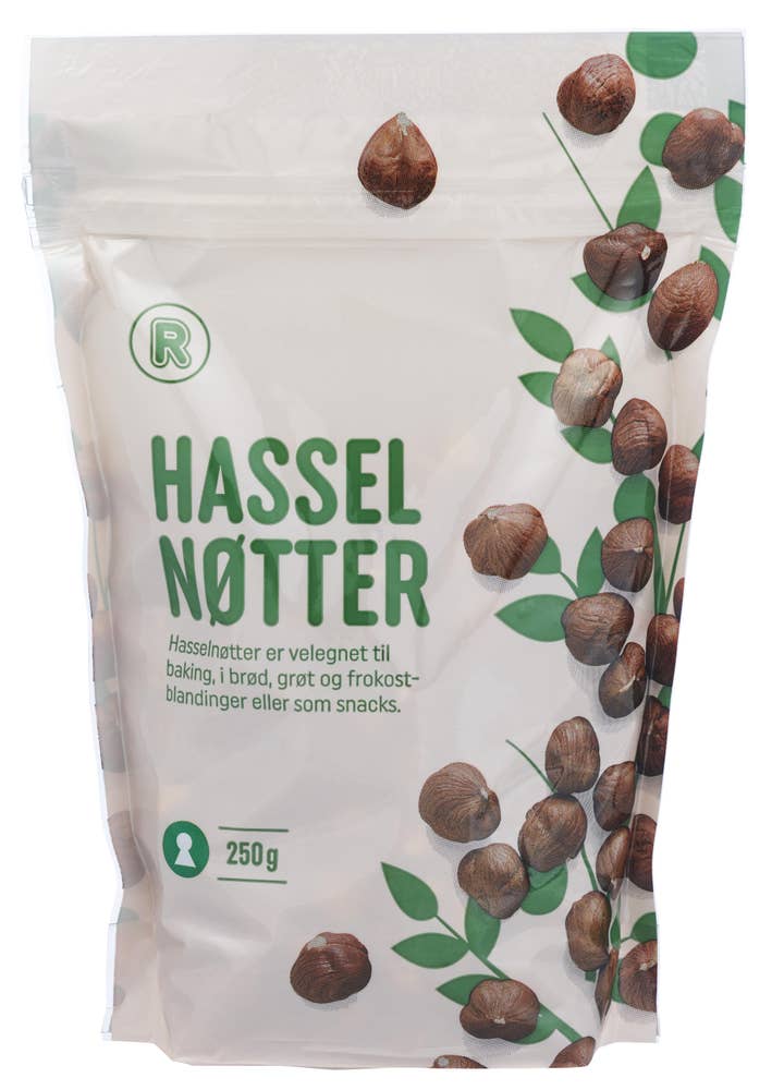 R Hasselnøttkjerner