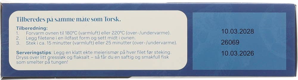 Sea Line Loins av hvit fisk 5-7 loins