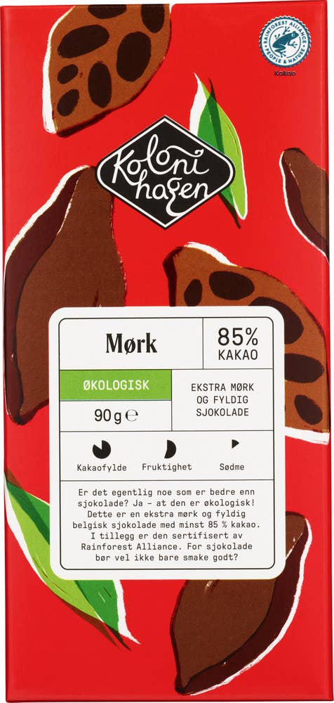 Kolonihagen Økologisk mørk sjokolade 85%