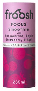 Froosh Focus Smoothie Solbær, eple, jordbær og açai