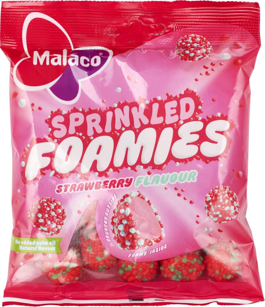 Sprinkled foamies strawberry