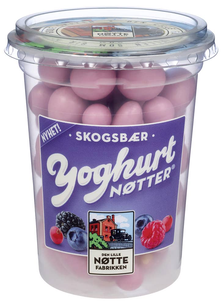 Den Lille Nøttefabrikken Yoghurtnøtter Skogsbær Beger
