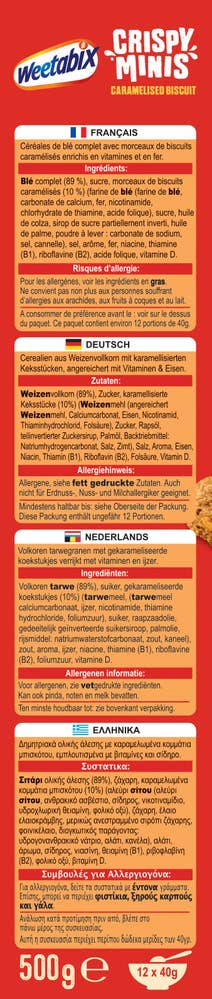 Weetabix Crispy minis Caramelised biscuit