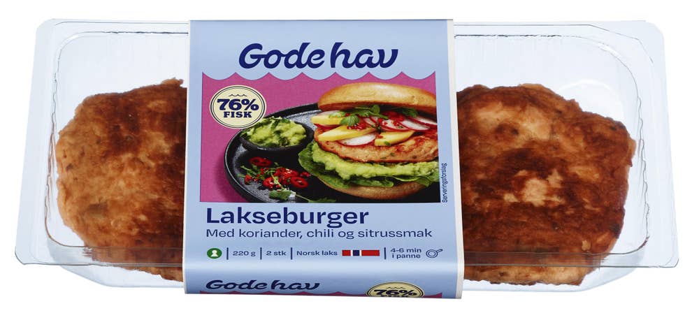 Gode Hav Lakseburger 2stk