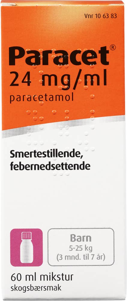 Paracet Mikstur, 24 mg / ml
