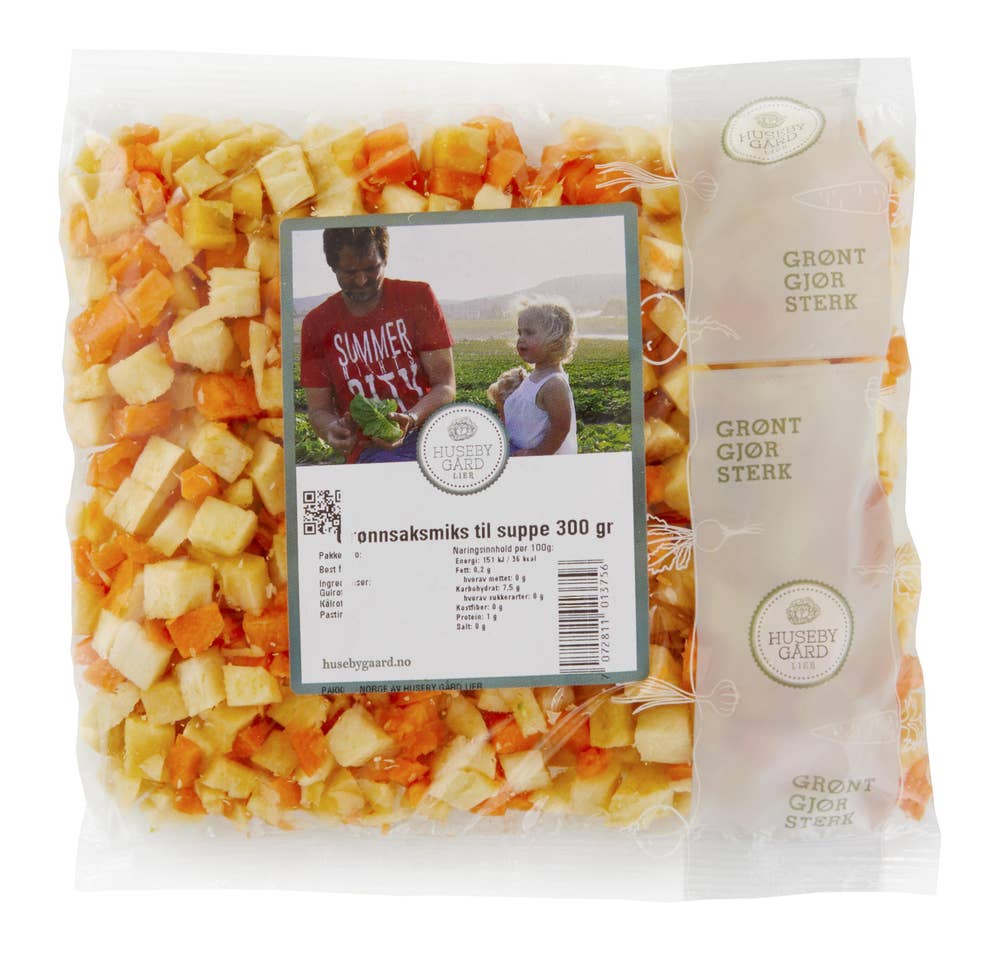 Huseby Gaard KUTTA nordisk suppe- og grytebase Gulrot, kålrot og pastinakk