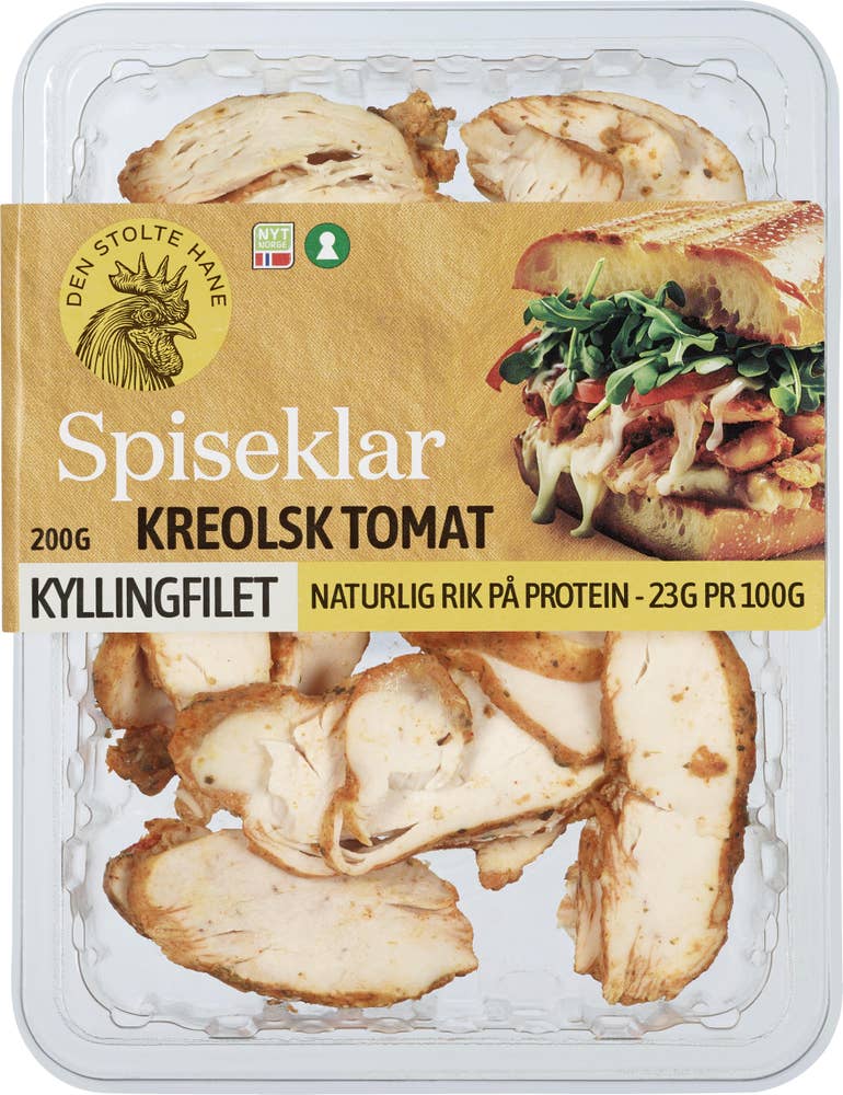 Den Stolte Hane Kreolsk sandwichfilet av kylling Stekt & spiseklar