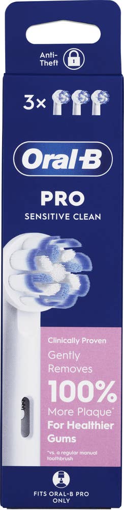 Oral-b Tannbørstehoder Pro sensitive clean 3 stk